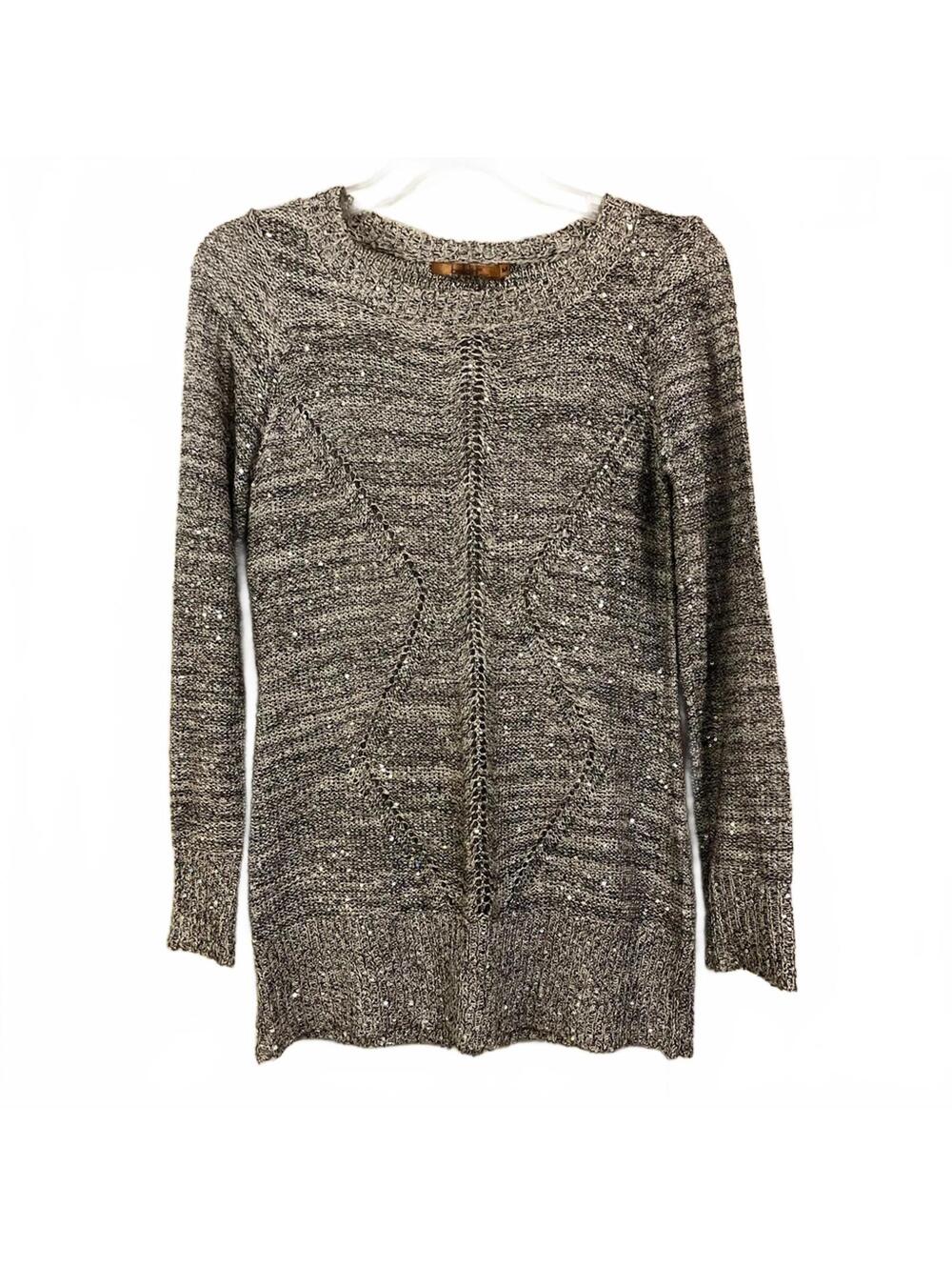 Belldini Silver Knit Women's Sweater